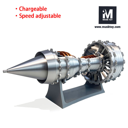 Musk Toy™ TR900 Turbofan engine model (46cm / 18.5in),speed adjustable,TYPE-C interface charging