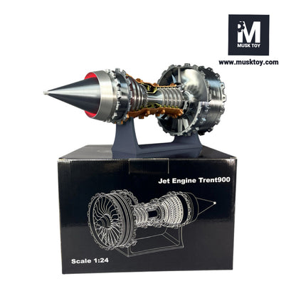 Musk Toy™ TR900 Turbofan engine model (47cm / 18.5in),speed adjustable,TYPE-C interface charging